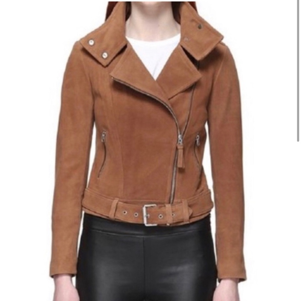 Mackage ready to wear SS17 brick jacket hania leather size Large